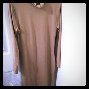 No name Bodycon type Turtleneck fitted dress